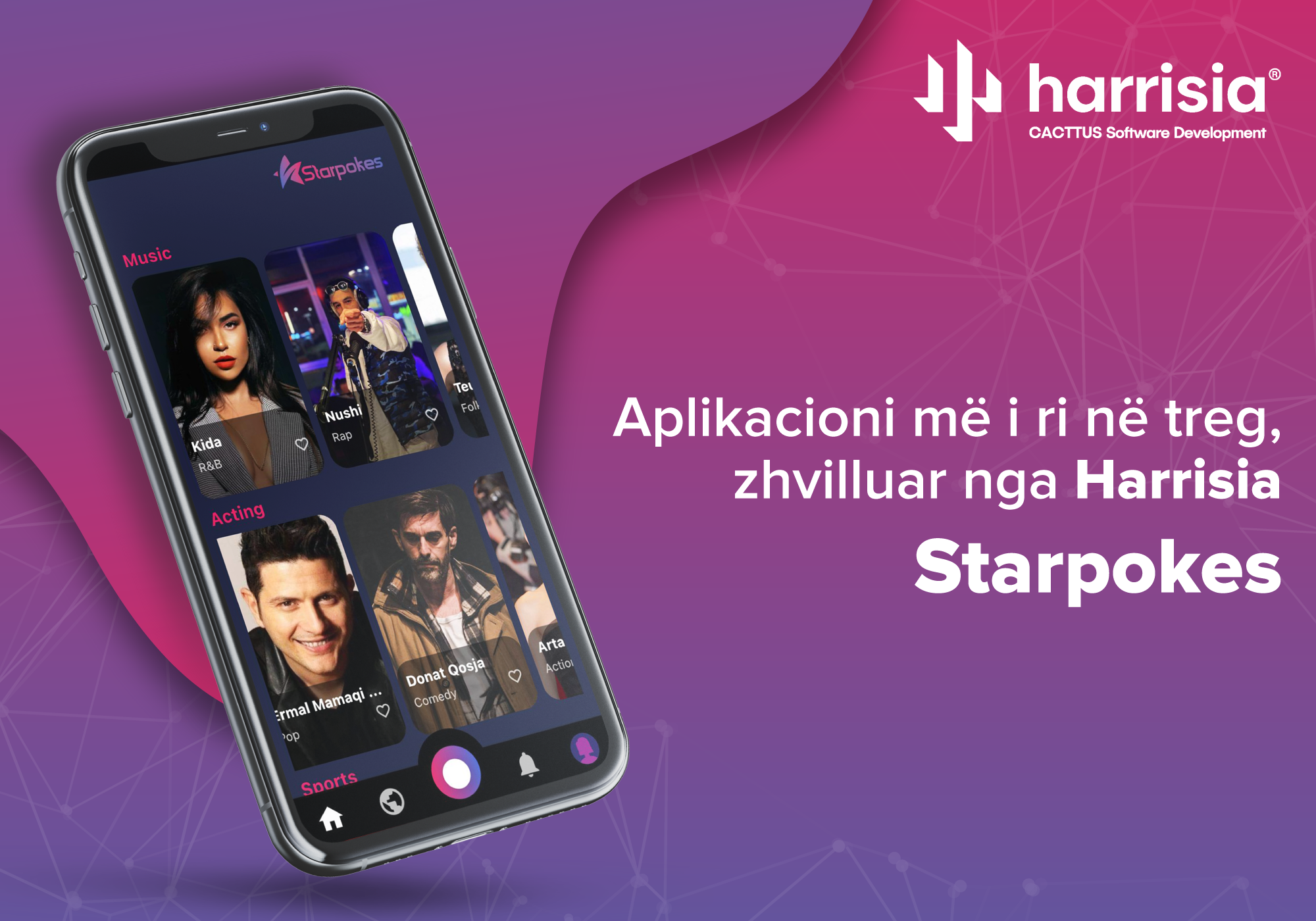 Stafi profesional dhe i certifikuar i Harrisias me përkushtim të madh dhe punë të palodhshme ka realizuar platformën më të re në treg Starpokes